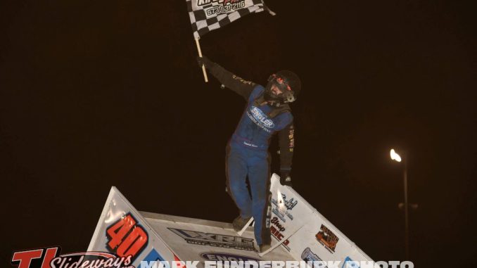 Howard Moore won the "Queen's Royale" Saturday at Farmington Empire Speedway. (Mark Funderburk Photo)