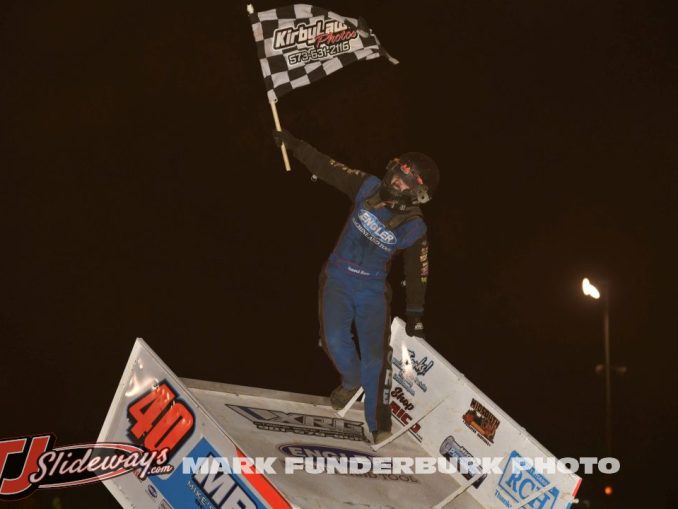 Howard Moore won the "Queen's Royale" Saturday at Farmington Empire Speedway. (Mark Funderburk Photo)