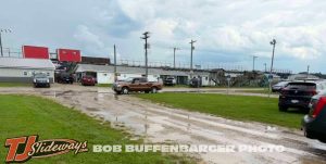 I-96 Speedway received their own personal thunderstorm that disrupted the All Star Circuit of Champions event on Friday. (Bob Buffenbarger Photo)