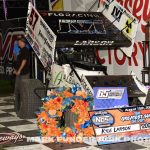 Kyle Larson's winner car after the 65th Knoxville Nationals. (Mark Funderburk Photo)