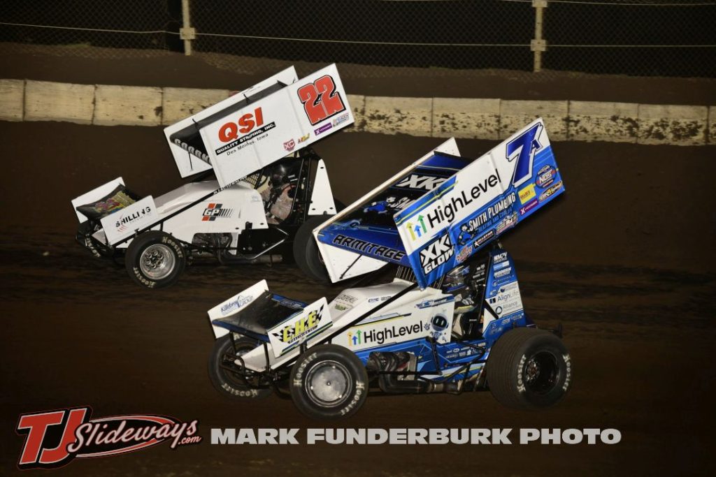 Will Armitage (#7A) raicing with Riley Goodno (#22) Friday at Jacksonville Speedway. (Mark Funderburk Photo)